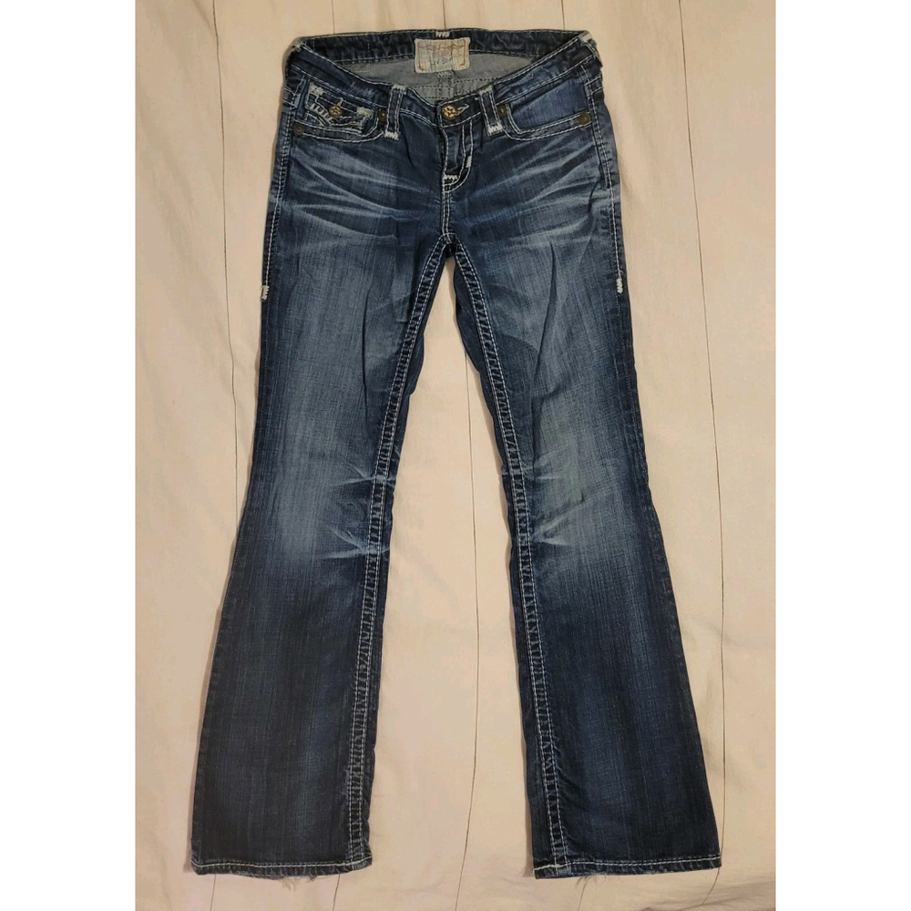 Vintage Big Star Liv Bootcut Distressed Wash Low Rise Y2K Jeans 27R